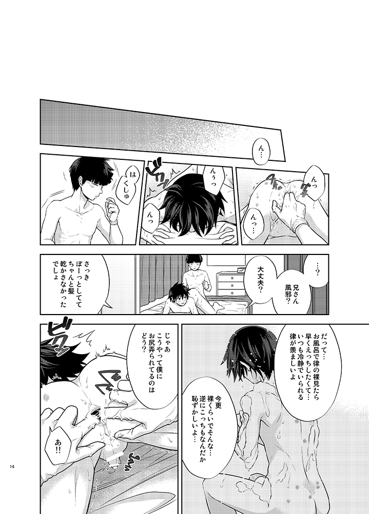 [Icy Cats (Aikawa Yuki)] Ritsu to Boku Dake no, Mainasu 2 ℃ no (Mob Psycho 100) [Digital] - Page 14
