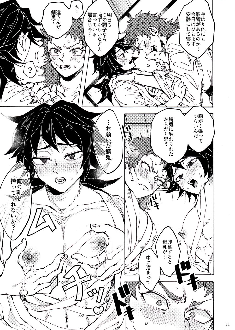 [Kuri~mu Pan (Konsui)] Shinyuu no ×× o shiboru koto ni narimashite (Kimetsu no Yaiba) [Digital] - Page 8