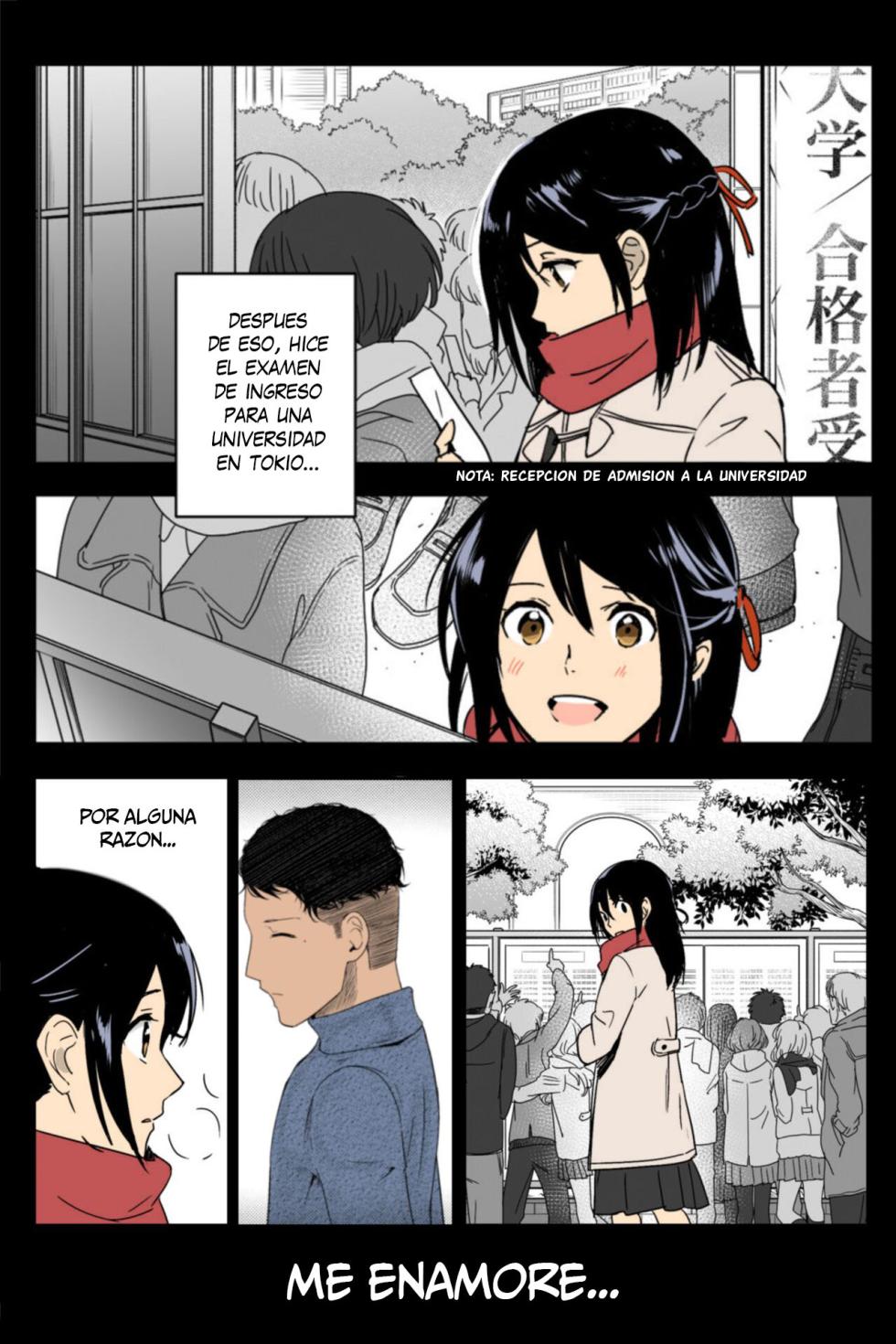 (SC2017 Winter) [Syukurin] Mitsuha ~Netorare~ (Kimi no Na wa.) [Spanish] [New Scan Doujin] [Colorized] - Page 15