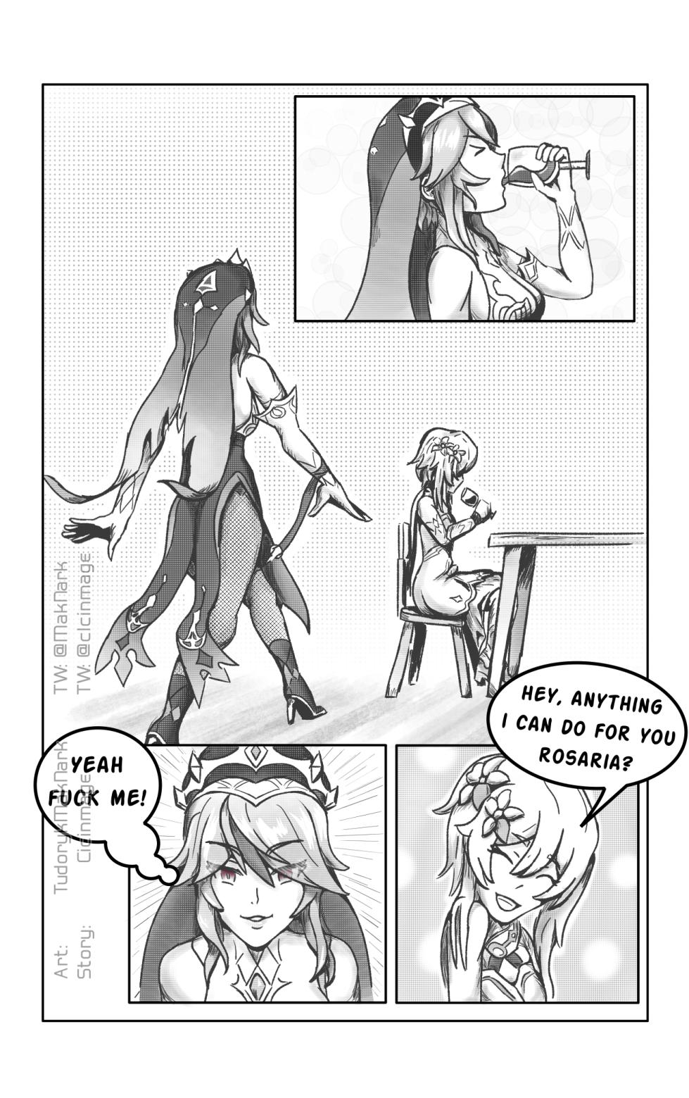 [TudorykMakNark] Blame it on the booze, got you feeling loose ( Rosaria and Lumine Doujinshi ) - Page 5
