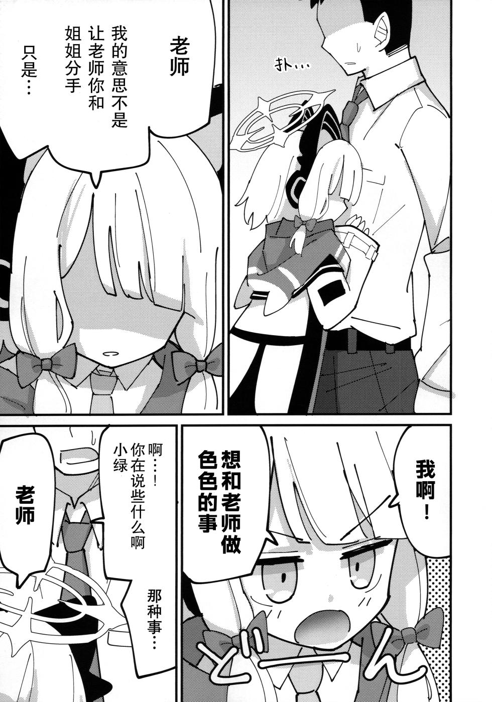 (C103) [notice (tsumikisata)] Momo Mido Ecchi ~"Momoi to Ecchi suru" "Midori to mo Ecchi suru" "Ryouhou" Yaranakutcha Naranaitte noga "Sensei" no Tsurai Tokorodana... (Tsurakunai)~ | 小桃小绿好色情 (Blue Archive) [Chinese] [不想得鱼尾纹个人机翻汉化] - Page 21