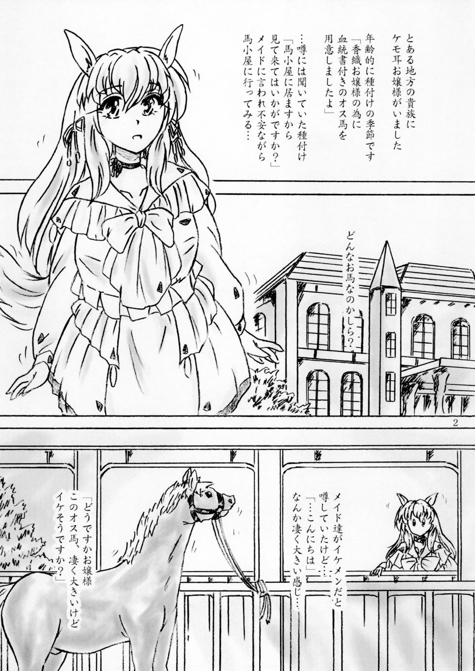 [Sumomo Dou (Sumomo EX)] Umagoya Ojou-sama no Tanetsuke [Digital] - Page 2