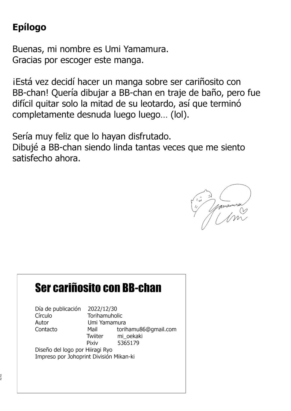 [Torihamu Holic (Yamamura Umi)] BB-chan to Icha Love | Siendo Carinosito con BB-Chan (Fate/Grand Order) [Spanish] [Eva Hub] [Digital] - Page 22