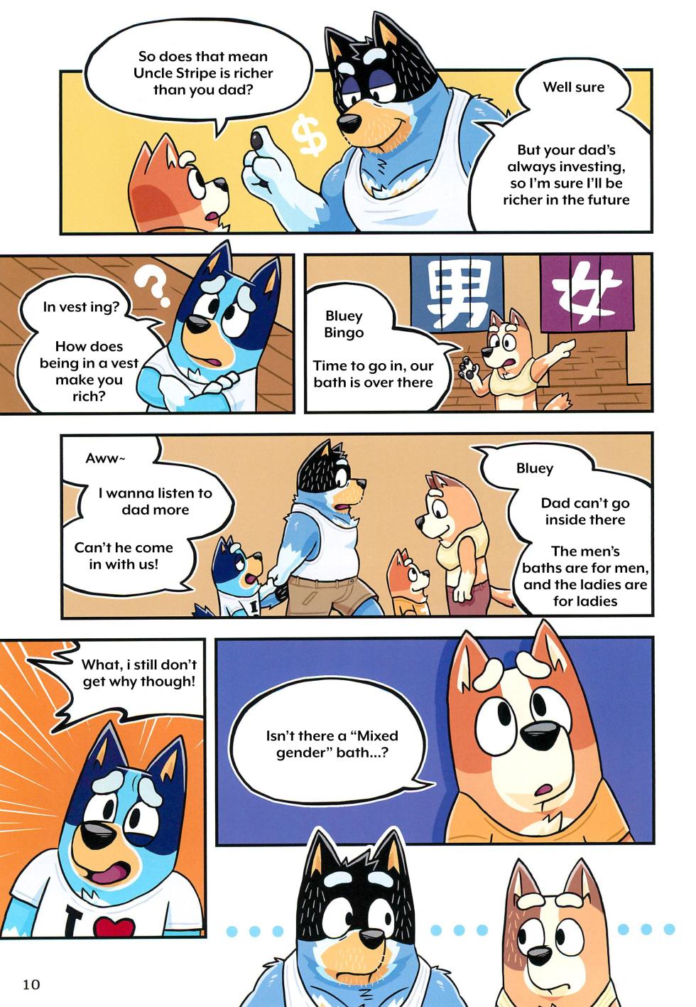 (Kansai Kemoket 9) [Untendou (Kajimaru)] When the lil' brother beats the big brother (Bluey) [English] - Page 9