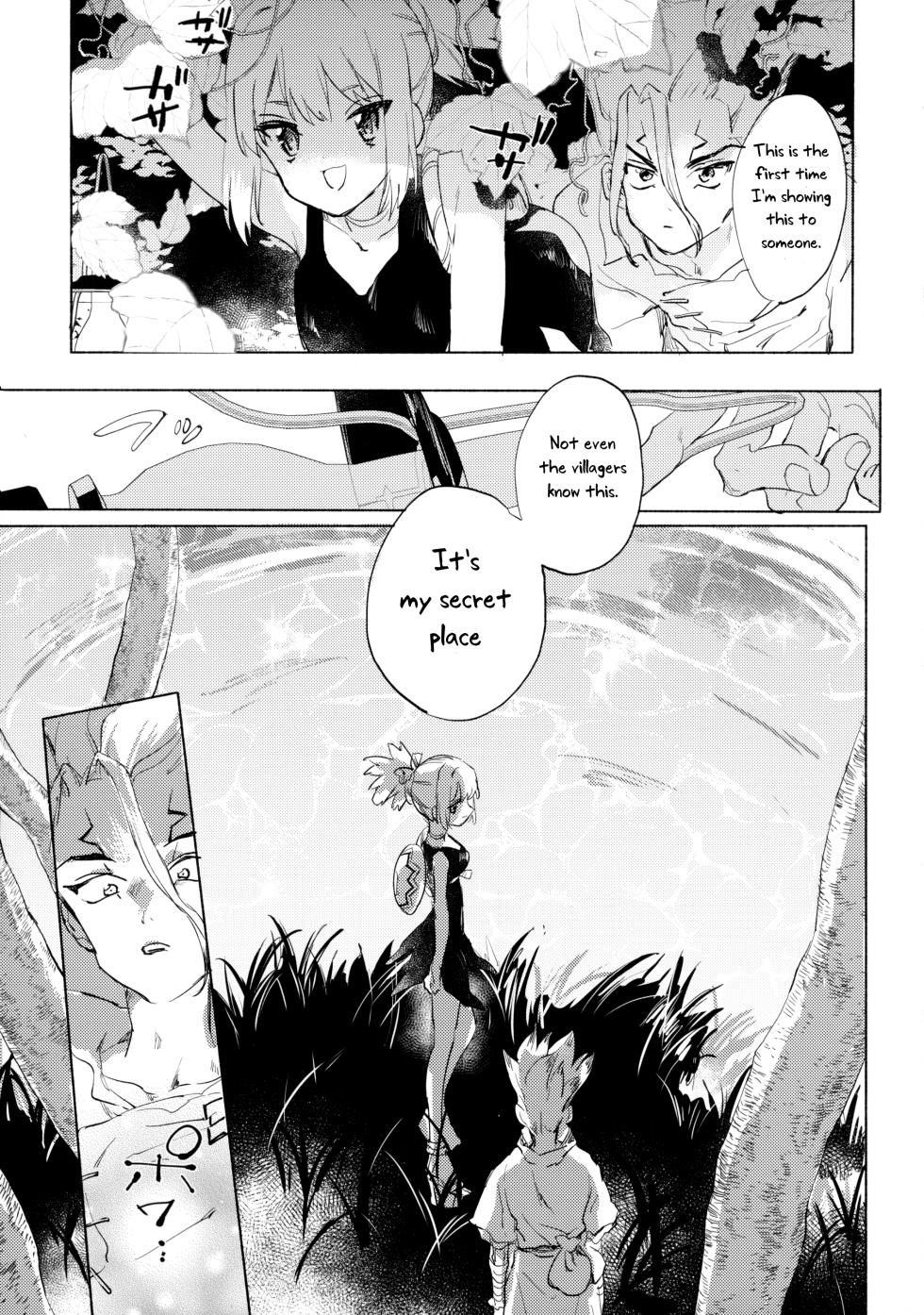 (The ROCK 2) [tcnc (Serizawa Nae)] Sekki Sekai de Mabushii Natsu (Dr. STONE) [English] [Uncle Bane] - Page 20
