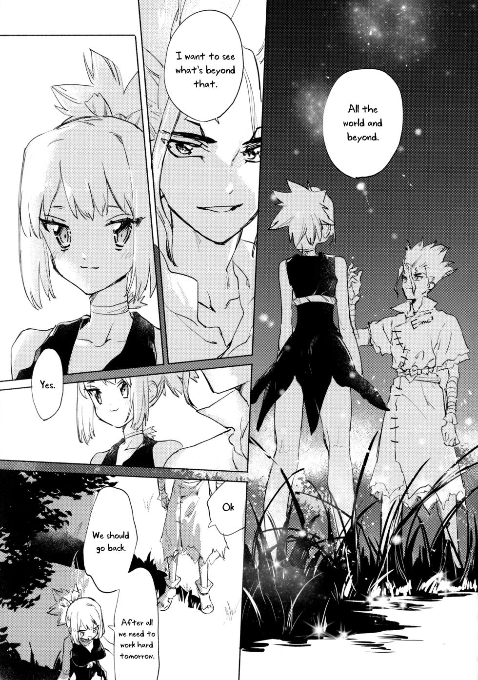 (The ROCK 2) [tcnc (Serizawa Nae)] Sekki Sekai de Mabushii Natsu (Dr. STONE) [English] [Uncle Bane] - Page 24