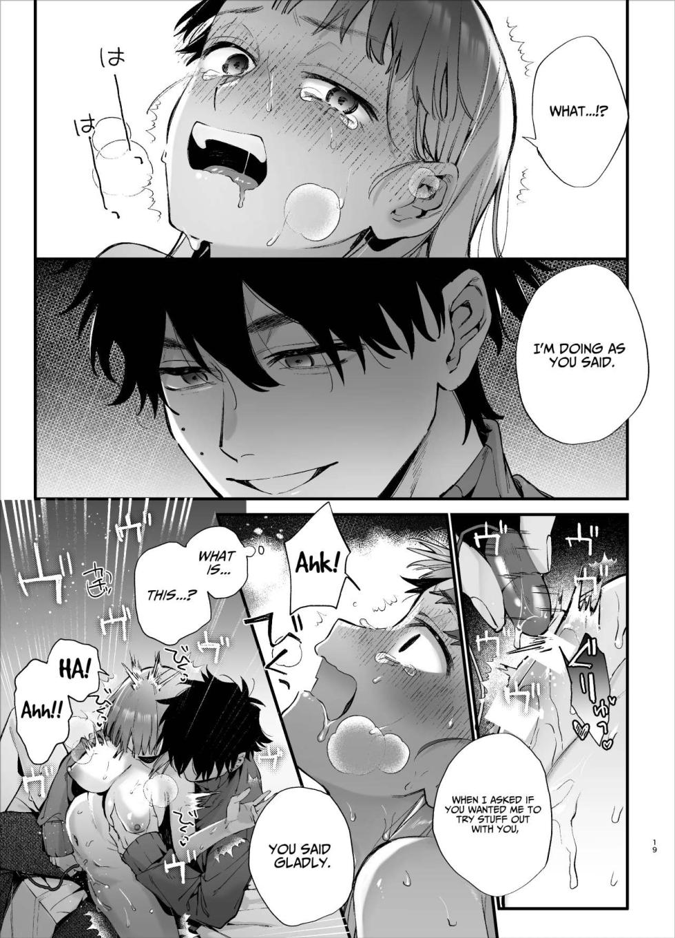 [Umenegi Daimyoujin (Umekoppe)] Kawaisona Kimigaichiban Kawai ~Inu-kei Shuchaku Danshi Harukun no Shitsuke kobi~ | You’re Cutest When You’re Pathetic ~Obsessed Golden Retriever Boy Haru’s Disciplinary Sex~ [English] - Page 19