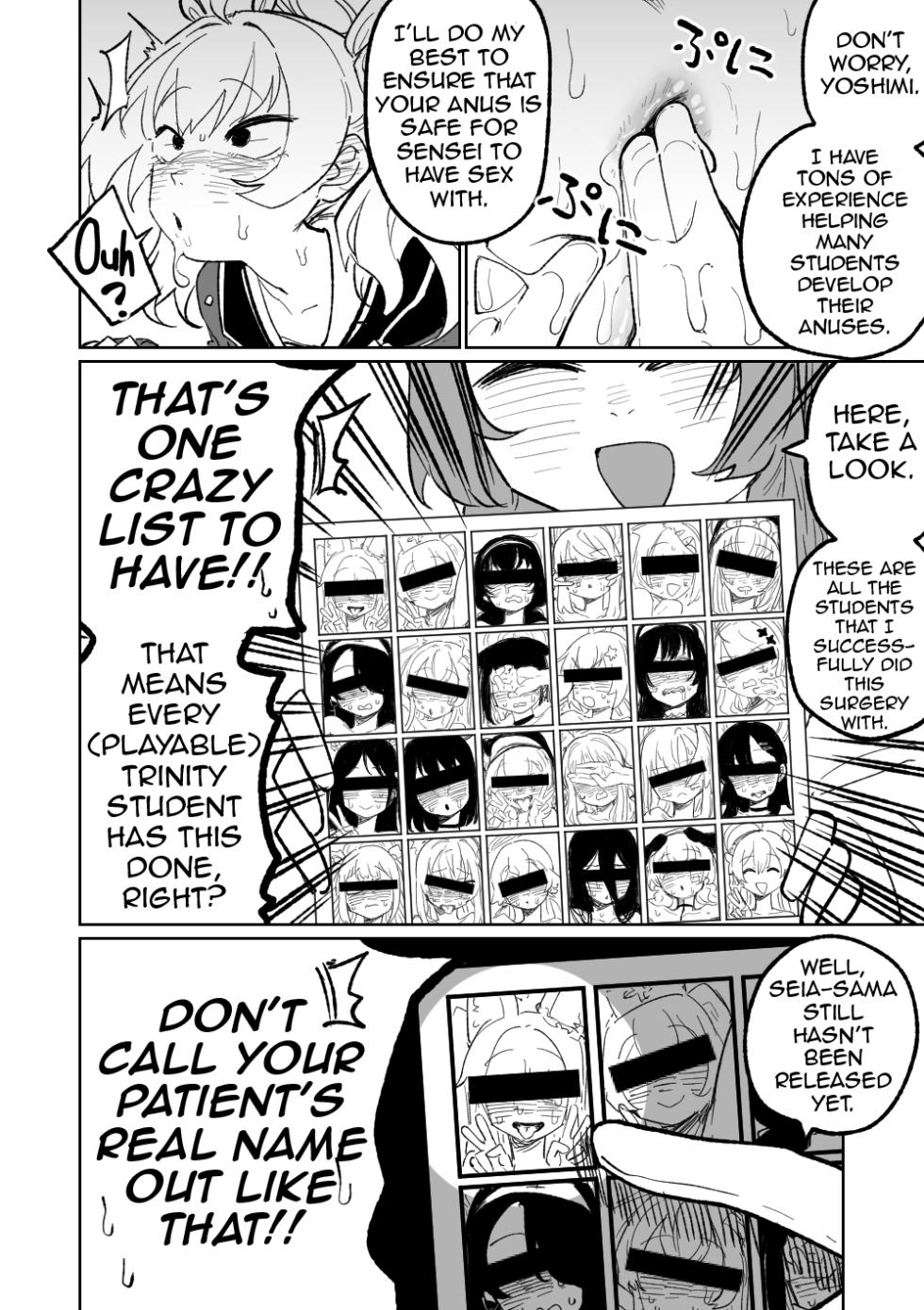 [Asahina Yoshitosi] Koumon Hiroge Shujutsu | Anal Widening Surgery (Blue Archive) [English] (Shiririn) - Page 4