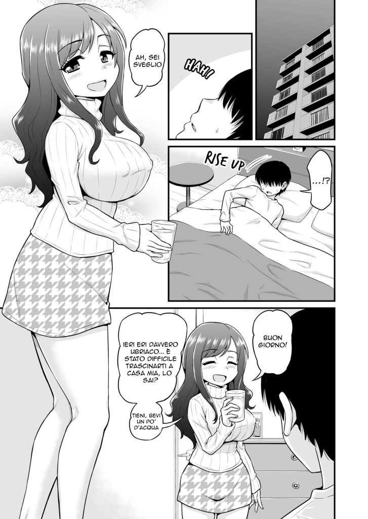 [Chimamire Yashiki (Gachonjirou)] Uwaki Hitozuma Nama Nakadashi Ottori Seiso Kakure Inran Hitozuma to Okute Dotei Otaku-kun | Vecchi Compagni Nuove Passioni [Italian] [Decensored] - Page 4