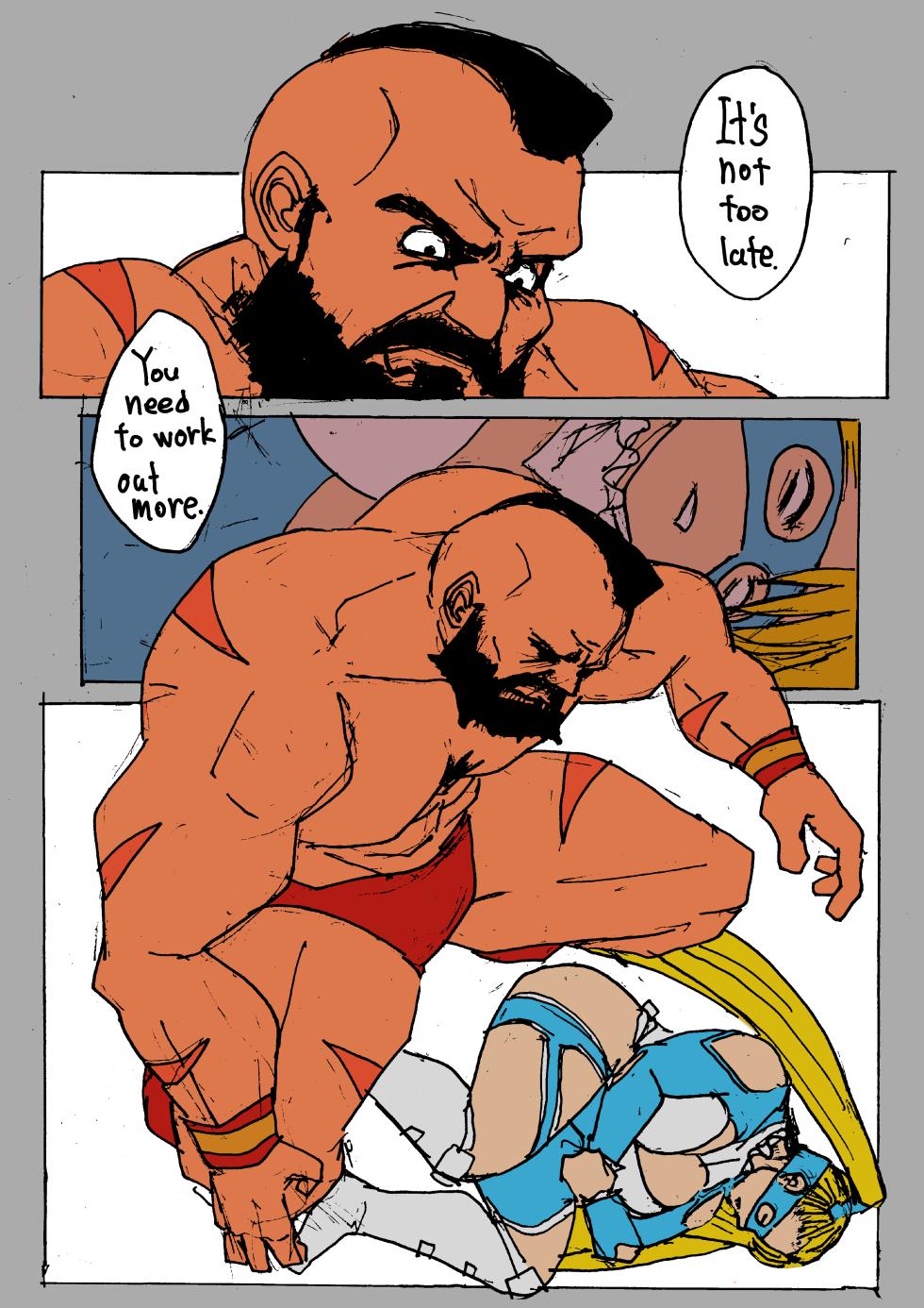 [Sanman-Drill] Zangief VS. Rainbow Mika (Street Fighter) [Japanese + English] - Page 10