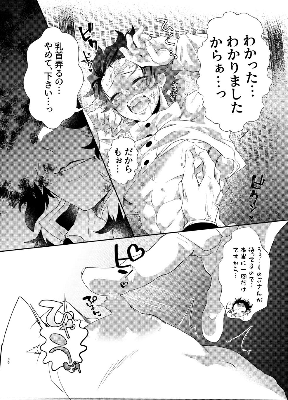 [Dangan panda (Yanagi)] Nani demo suru to wa iimashitakedo! (Kimetsu no Yaiba) [Digital] - Page 35