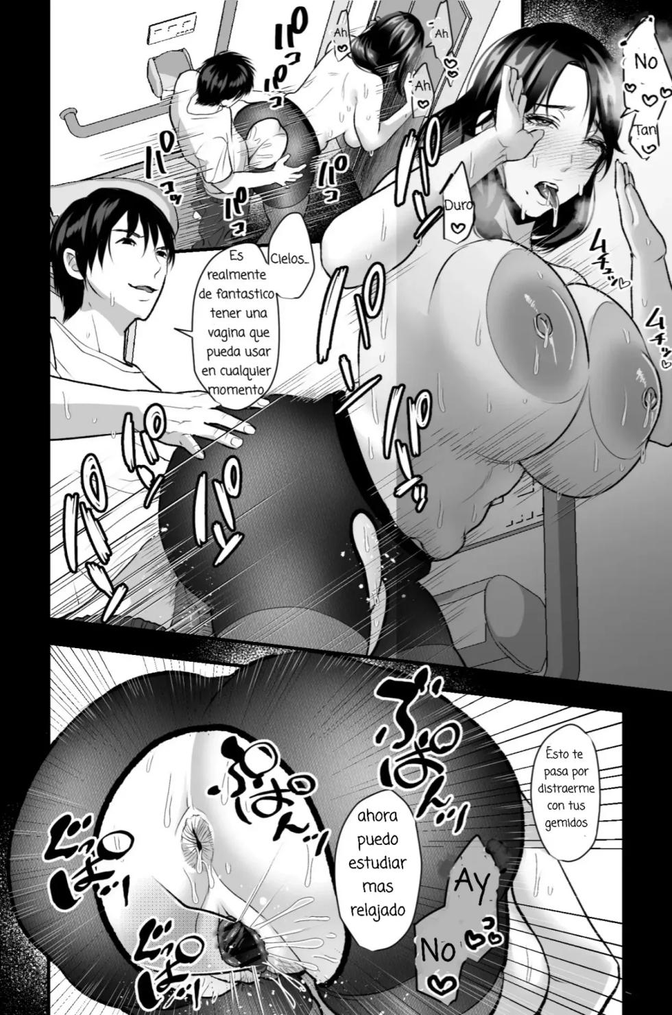[Ginshio Honpo (Ginen)] Haha Ochi Nikki ~Ureta Jitsubo no Nama Manko o Seishori Benjo ni Otosu made~ [Spanish] [Blu Rubia] [Decensored] - Page 13