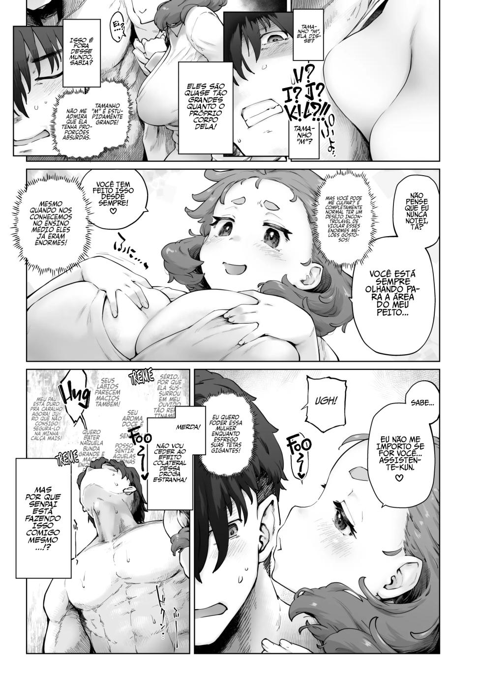 [Sago Jou (Seura Isago)] Chimikko Bakunyuu Hakase no Seiheki | O Fetiche de Uma Certa Baixinha Peituda [Portuguese-BR] - Page 9