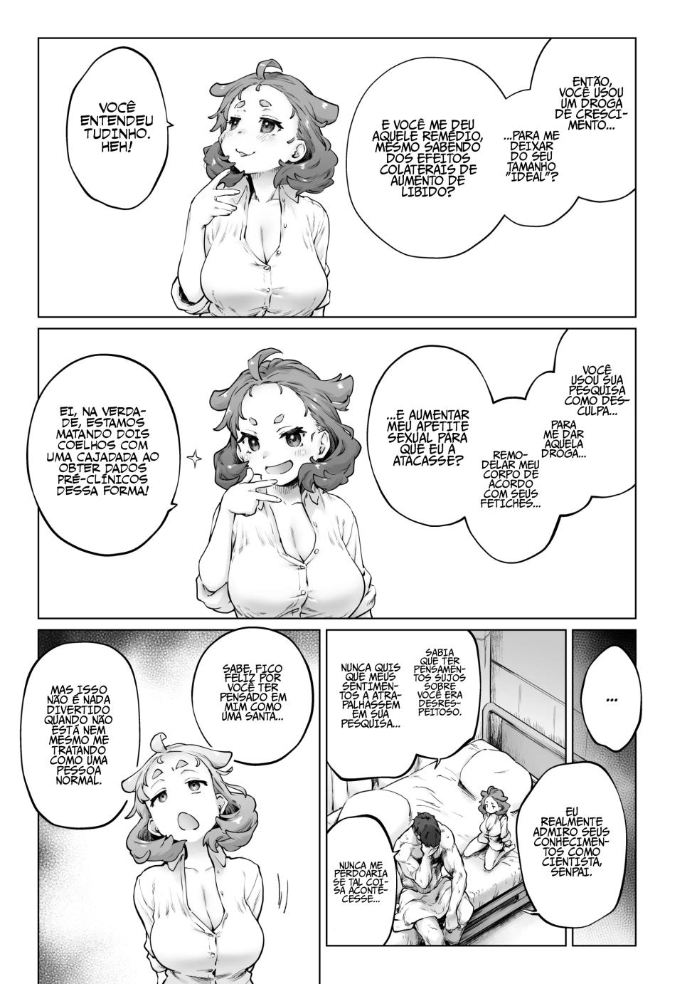 [Sago Jou (Seura Isago)] Chimikko Bakunyuu Hakase no Seiheki | O Fetiche de Uma Certa Baixinha Peituda [Portuguese-BR] - Page 13