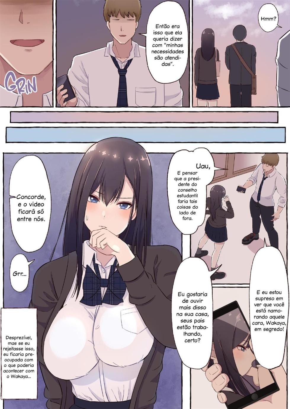 [Mabo Don (shimoshi)] Cool na Kyonyuu Iinchou, Netorare Kairaku Ochi [Portuguese-BR] - Page 10