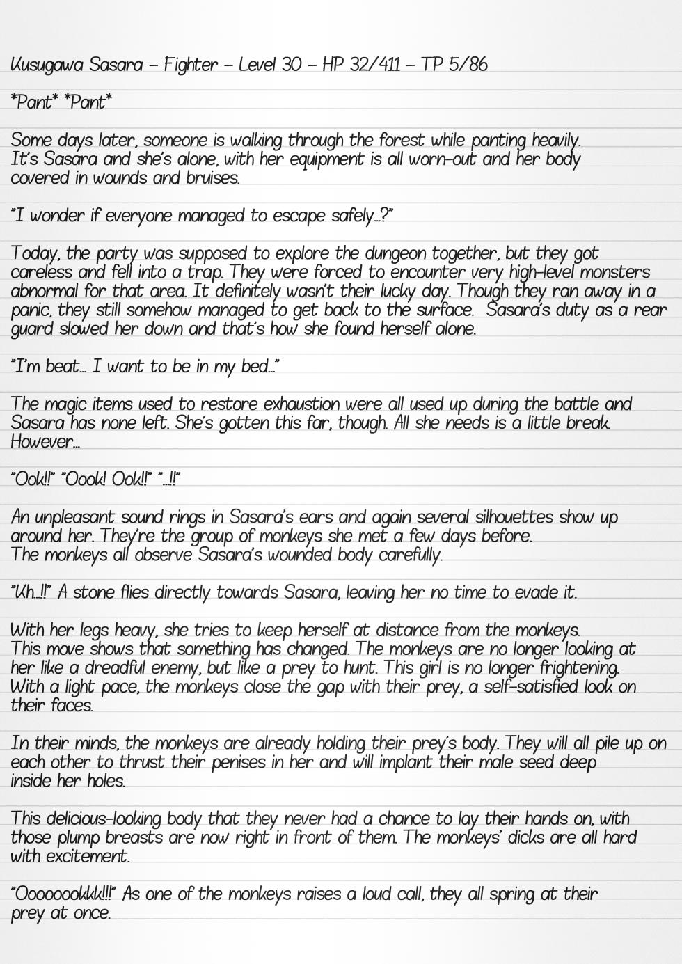 [Tiba-Santi (Misuke)] Misuke's Short Stories 15 - Sasara & Monkeys (ToHeart2 Dungeon Travelers) [English] - Page 4