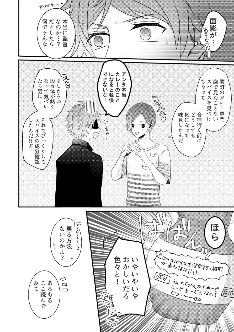 [Takana Gohan (Takana Gohan)] Otoko ni natta kantoku o sukueru no wa ore dakerashii… (A3!) [Digital] - Page 5