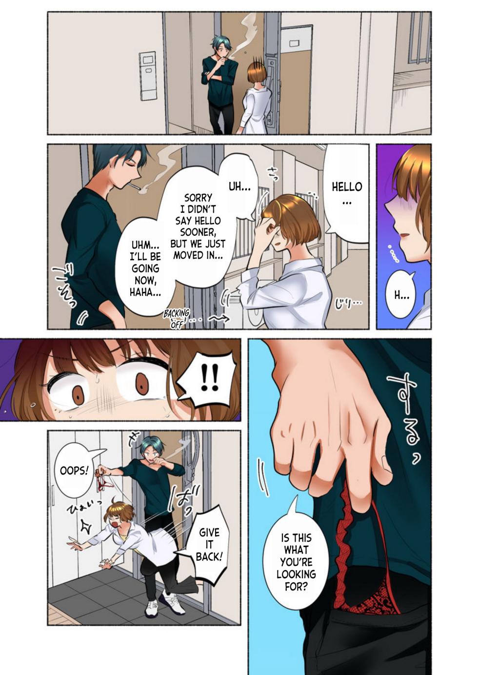 [Ika Hotaru] Rinshin wa Do S na Moto Kare Otto wo Aishiteru no ni, Uzuku Karada o Saikaihatsusarete 1 | Her Neighbor is a Sadistic Ex-Boyfriend. She Loves her Husband, but her Aching Body is Being Redeveloped 1 [English] [desudesu] - Page 21