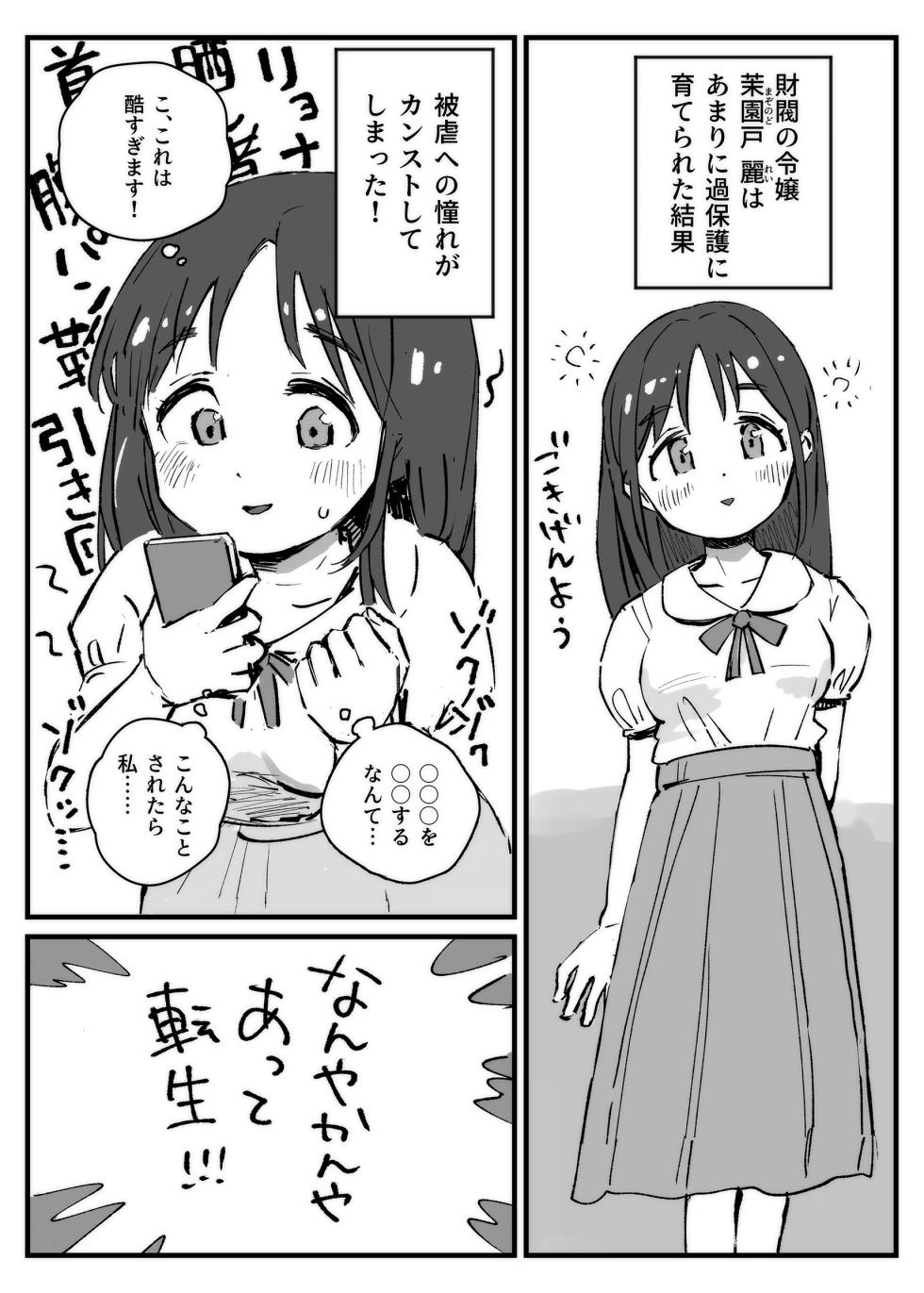 [Iwaku Waku] Hentai Ojou-sama no Isekai Dorei Seikatsu | Slave life of a young lady [Japanese, English] - Page 1