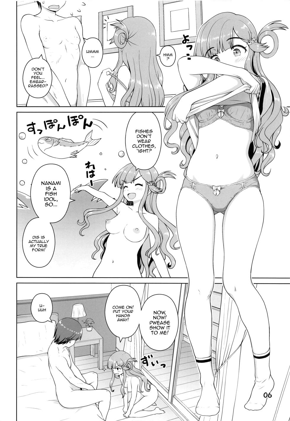 (Utahime Teien 33) [Kaitoushinshidan (Kaishinshi)] Nanamichan no Osakanadou! | Nanami-chan's Way Of The Fish (THE IDOLM@STER CINDERELLA GIRLS) [English] {Doujins.com} - Page 5