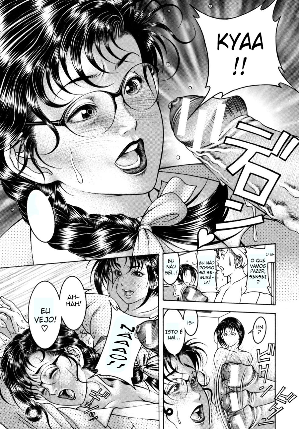 [Moriya Makoto] Mitsu-Tsubo Cap 4 -Eu e a Sensei Virgem [Português] - Page 15