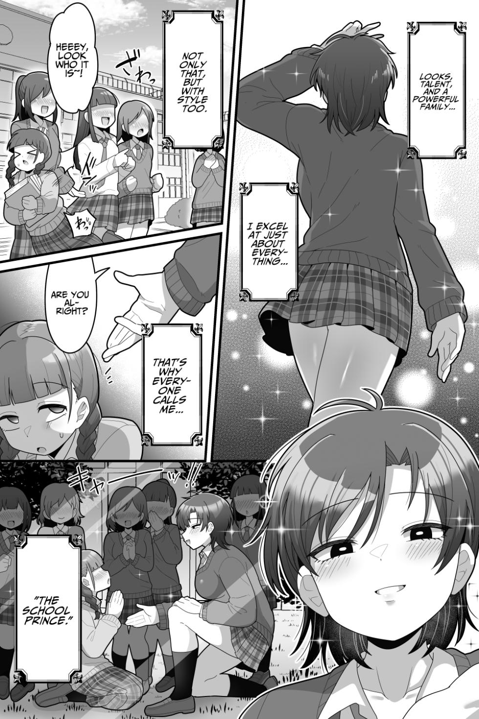 [Dakkoku Kidoutai S.A.C (Dakkoku Jiro)] Gakuen no Ouji-sama VS Futanari Chinpo | The School Prince VS Her Futanari Cock [English] [T's Translations] - Page 2