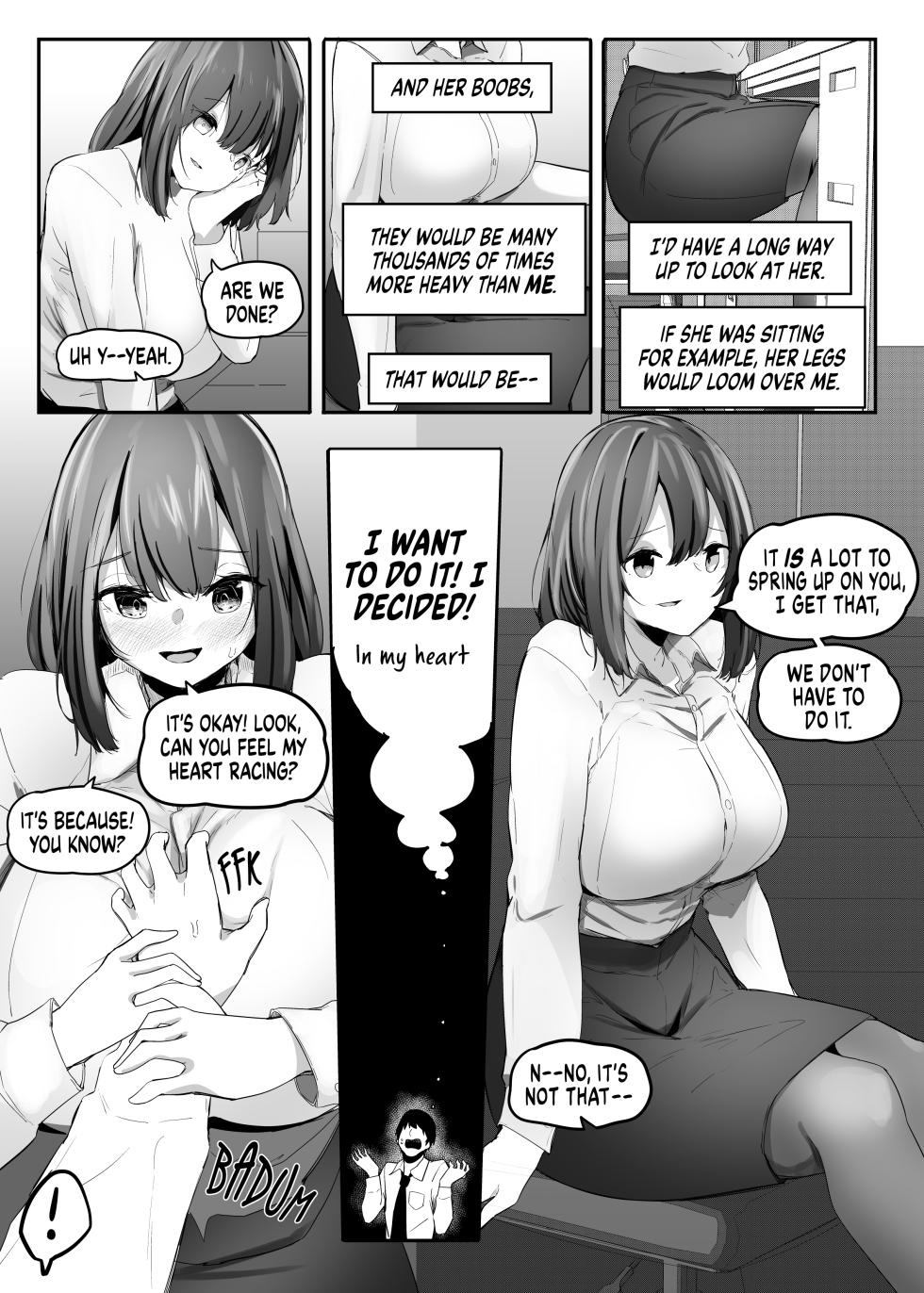 [Marushamo] Ore no Seiheki ga Kouhai ni Baretara Kouhai mo Onaji Seiheki datta | She Knows My Sexual Secret [English] [Ongoing] - Page 8