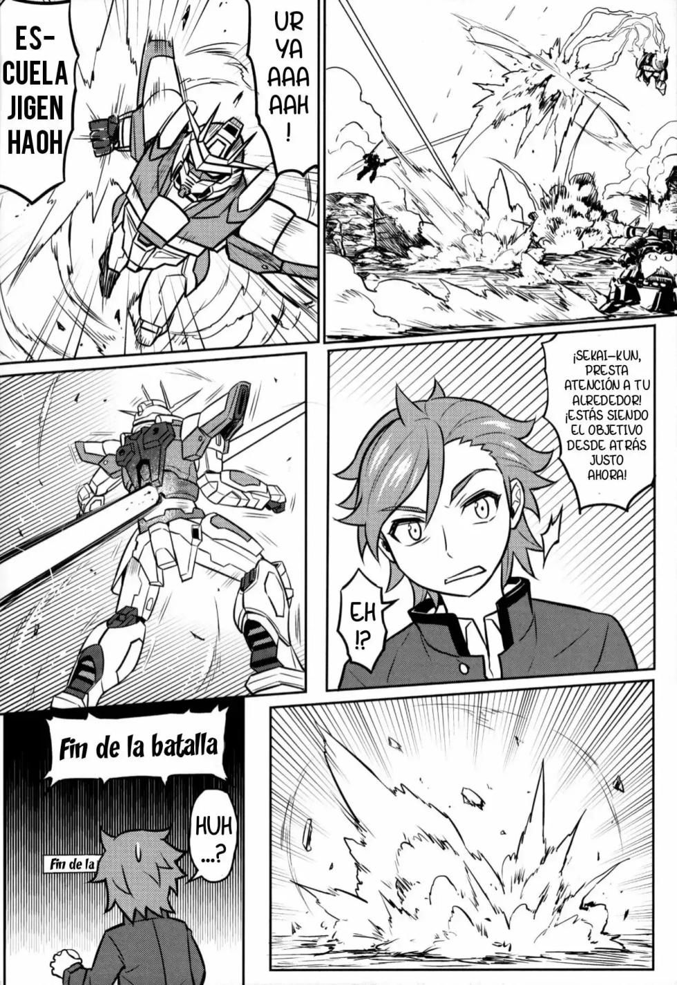 (C87) [Green Ketchup (Zhen Lu)] Nayamashii Fighters (Gundam Build Fighters Try) [Spanish] [Zero Files] - Page 3