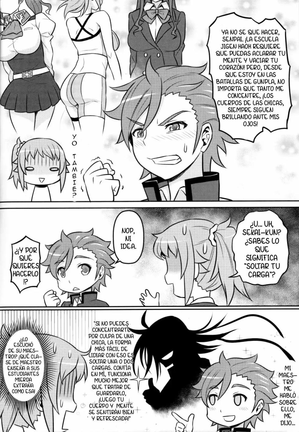 (C87) [Green Ketchup (Zhen Lu)] Nayamashii Fighters (Gundam Build Fighters Try) [Spanish] [Zero Files] - Page 5