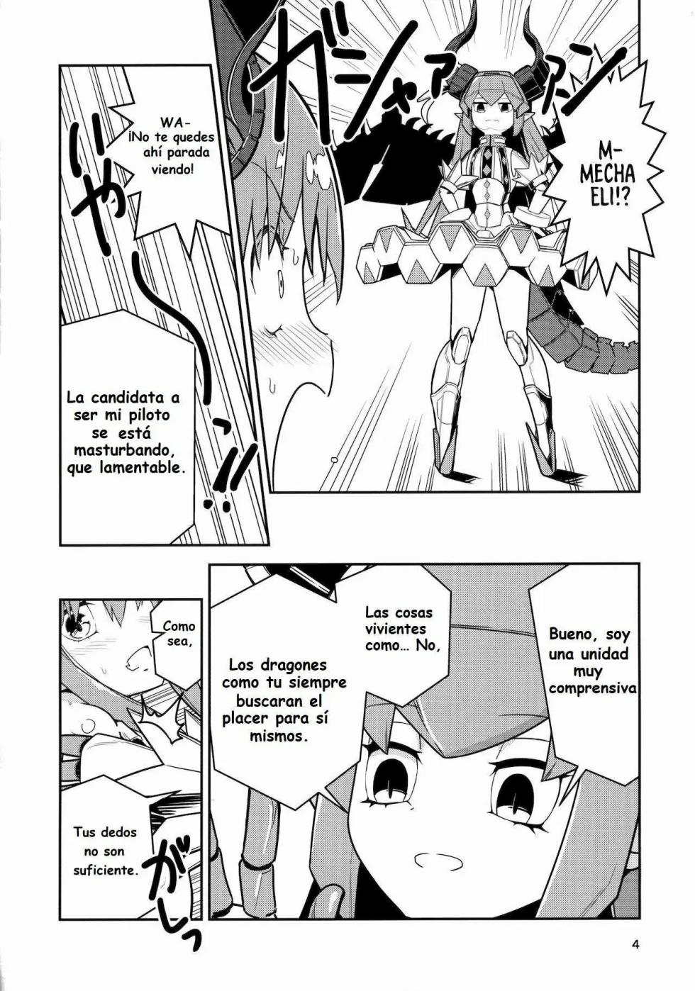 (C96) [Macaroni Size (Tandori Kagura)] Eliza VS Futanari Mecha-Eliza (Fate/Grand Order)  [Spanish] - Page 3