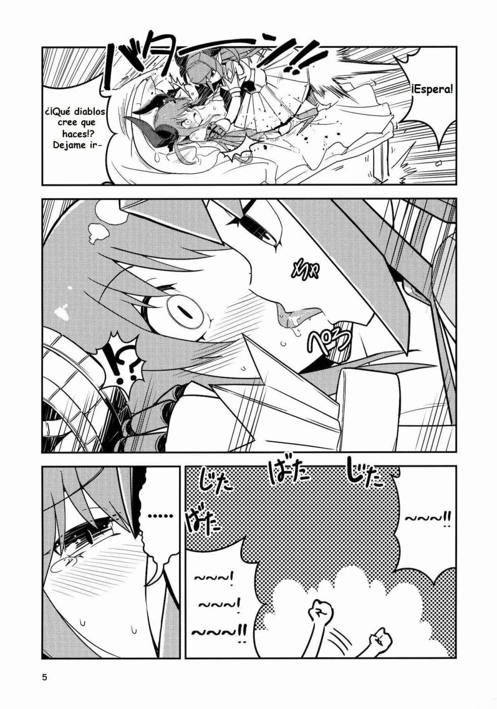 (C96) [Macaroni Size (Tandori Kagura)] Eliza VS Futanari Mecha-Eliza (Fate/Grand Order)  [Spanish] - Page 4
