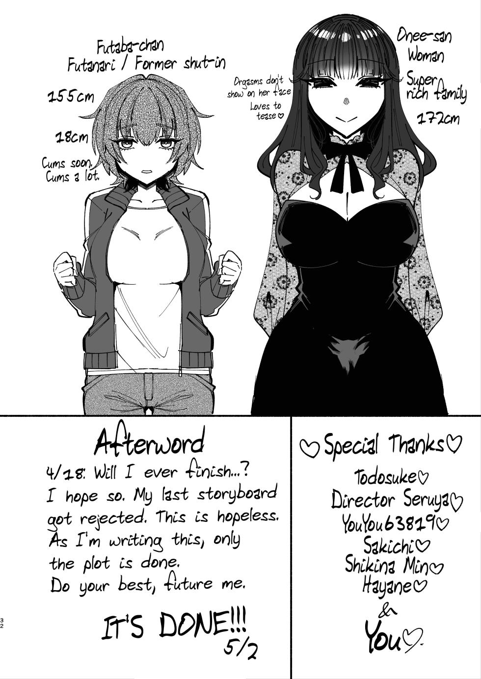 [Hidarimigi (Nitouhen)] A Futanari Gets Picked-Up, Deep-kissed, & Fucked Into Marriage By An Older Lady [English] [Iulius] - Page 31