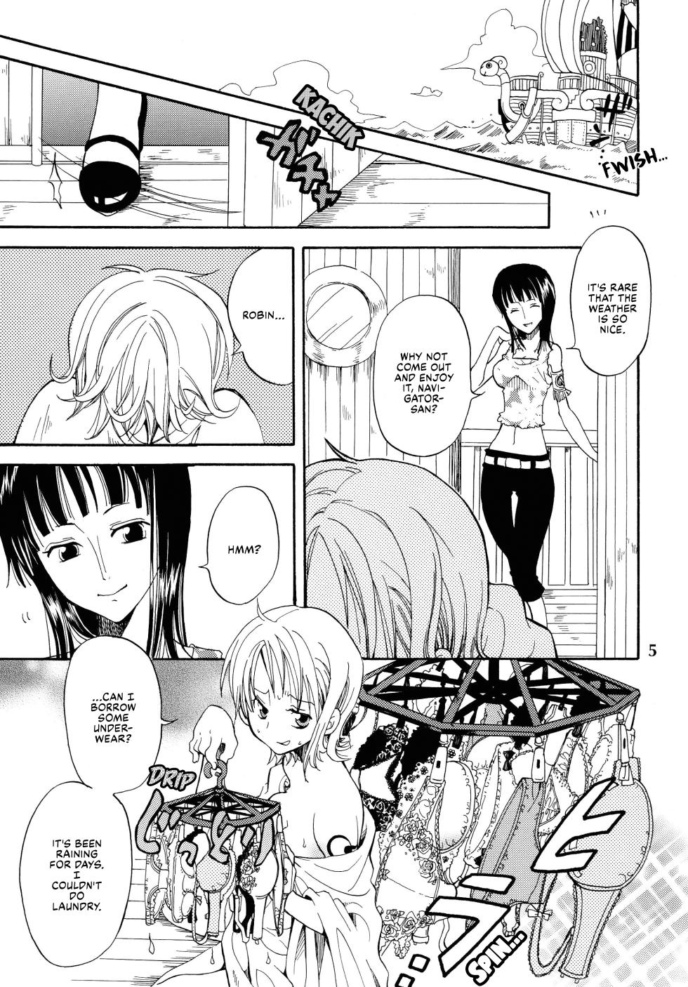 [Kurione-sha (YU-RI)] ZoroNami   Sairoku (One Piece)   [English] [EHCOVE] [Digital] - Page 5