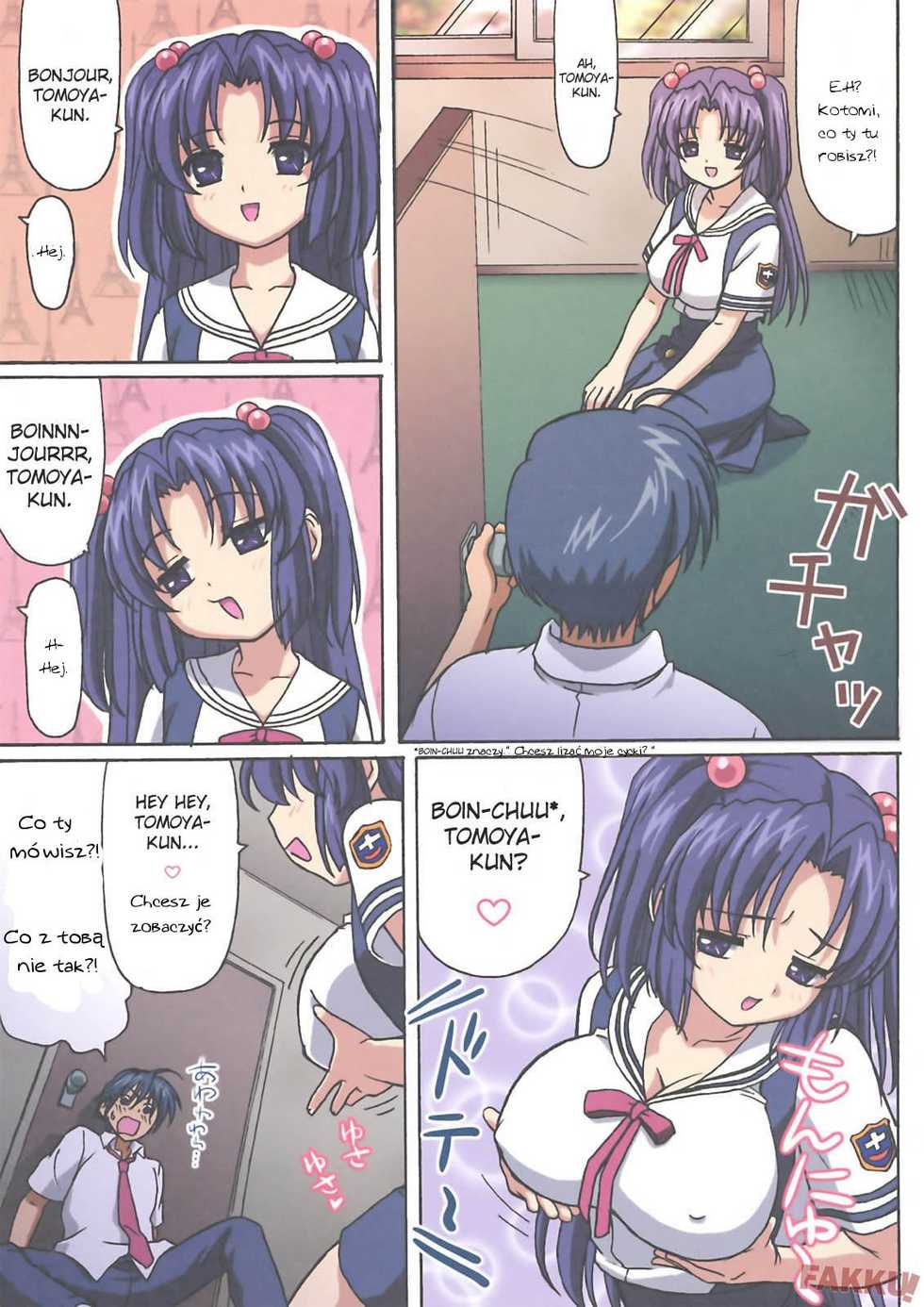 (C74) [Ohkura Bekkan (Ohkura Kazuya)] Minna de Nakayoku (CLANNAD) [Polish] [Shade Team] [Decensored] - Page 3
