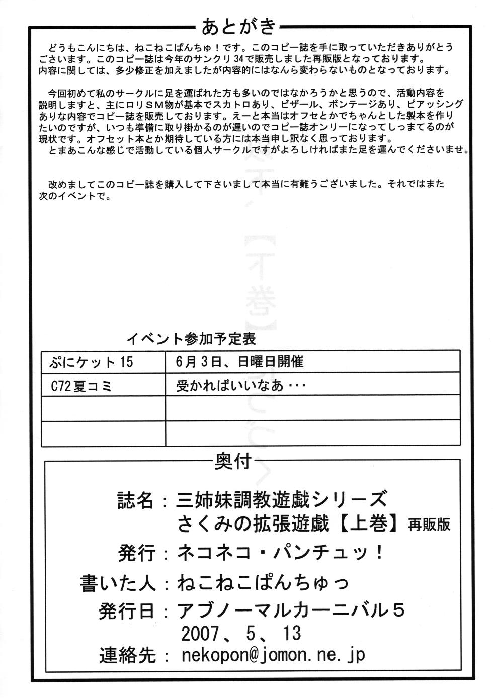 [Nekoneko Panchu!] Sakumi no Kakuchou Yuugi Joukan Volume 1 - Page 27