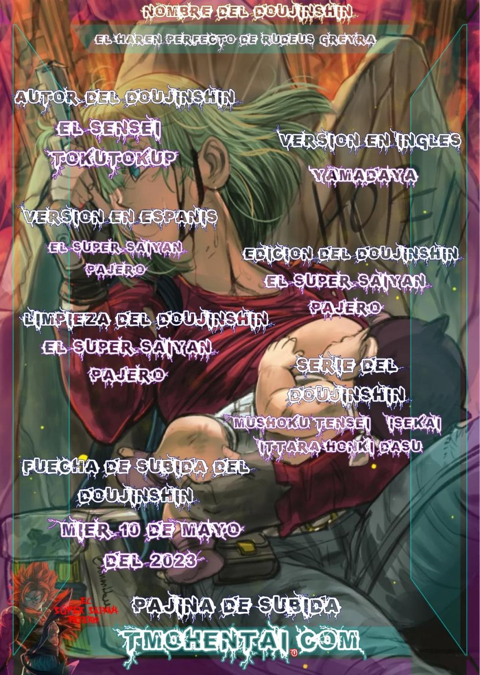 (C101) [Yamadaya (TokutokuP)] Fushoku Tensei ~Tamashii Kawattara Honki Dasu~ | Fushoku Tensei ~El Harem Perfecto de Rudeus Greyra~ (Mushoku Tensei ~Isekai Ittara Honki Dasu~) [Spanish] [El Super Saiyan Pajero] - Page 25