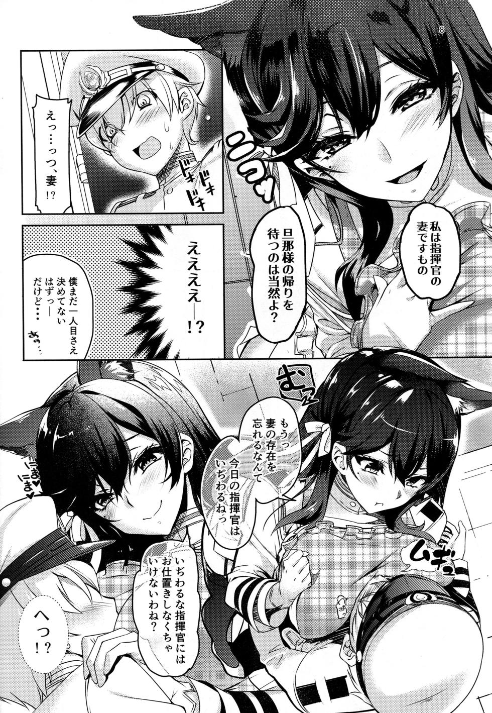 (C94) [Caramel Mamire (Akagi Rio)] Okaeri no Tsugi wa (Azur Lane) - Page 7