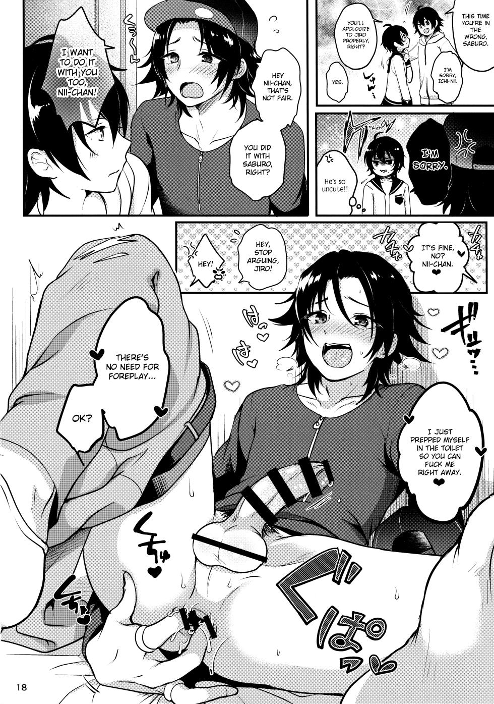 (C95) [Kakukonoka (Menoko)] Onii-chan to Issho (Hypnosis Mic) [English] {Chin²} - Page 19