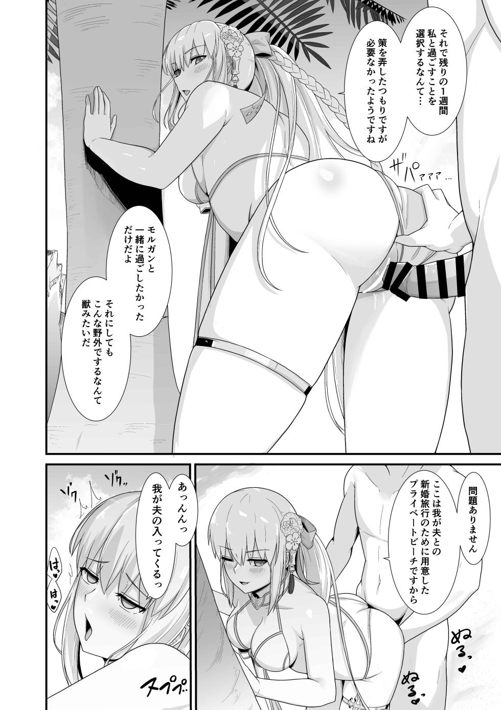 [Natsuzame] Morgan Heika to Shinkon Ryokou  (Fate/Grand Order) [Digital] - Page 19