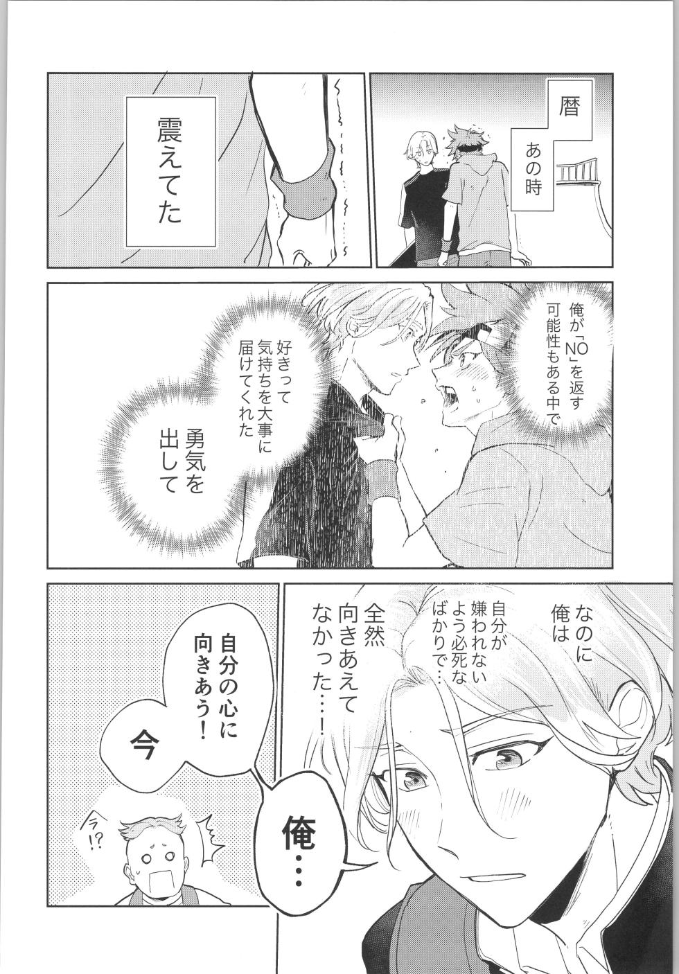 (OPEN THE GATE! 10) [ameiro! (Pyomaru)] Sukisuki Kokuhaku ∞ Renpatsu (Kohen) (SK8 the Infinity) - Page 39