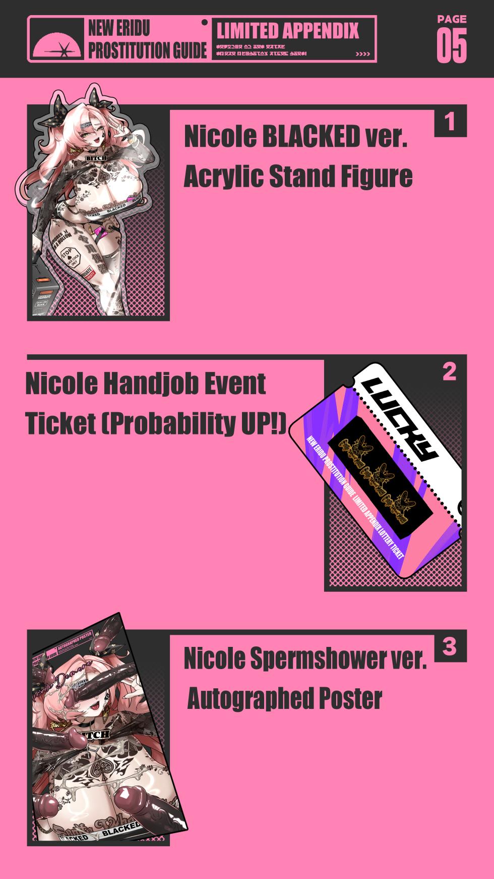 [ROD.WEL] NEW ERIDU PROSTITUTION GUIDE Vol.1 NICOLE DEMARA (Zenless Zone Zero) [English] - Page 6