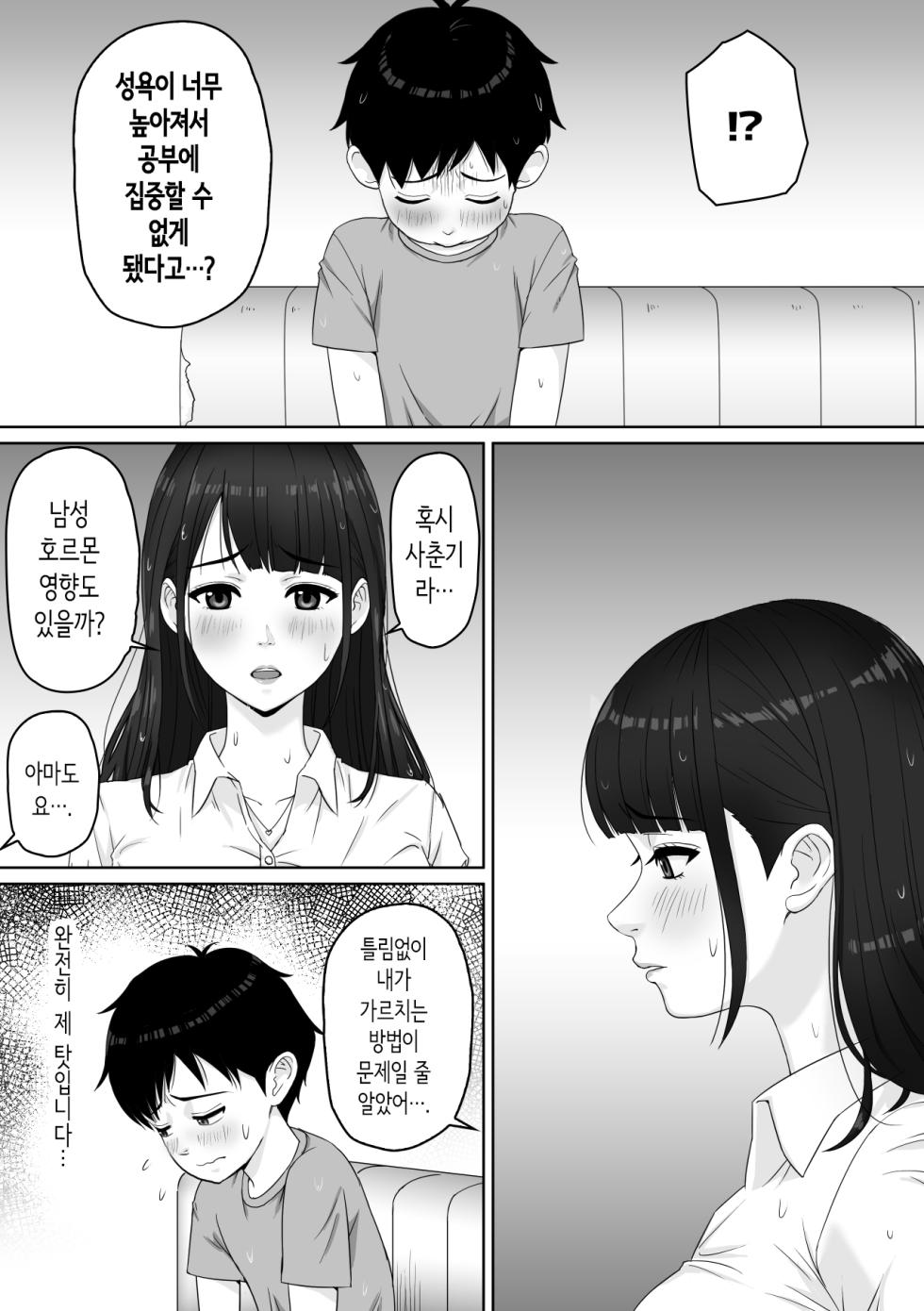 [Soyokaze Buranko] Kateikyoushi no Onee-san to Amadori suru Koto ni Natta Hanashi | 가정교사 누나와 비를 피하게 된 이야기 [Korean] - Page 9