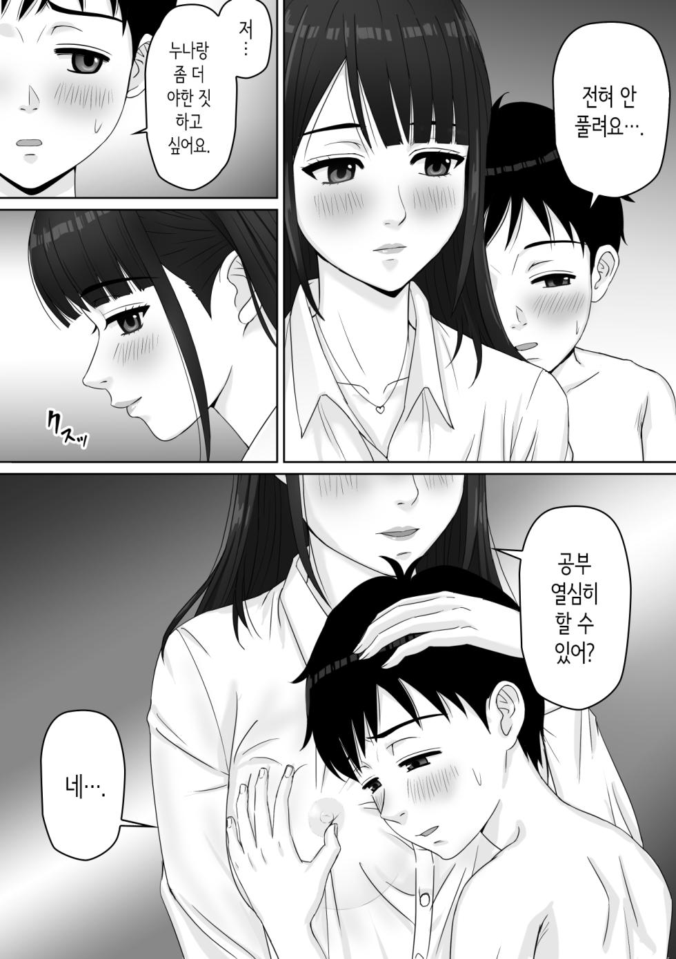 [Soyokaze Buranko] Kateikyoushi no Onee-san to Amadori suru Koto ni Natta Hanashi | 가정교사 누나와 비를 피하게 된 이야기 [Korean] - Page 17
