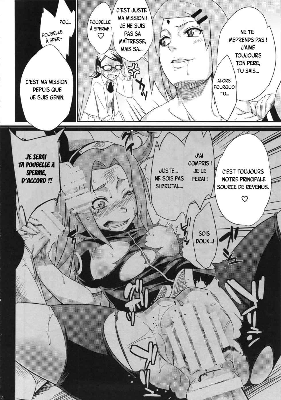 (C87) [Karakishi Youhei-dan Shinga (Sahara Wataru)] Konoha Donburi (Boruto) [French] - Page 10