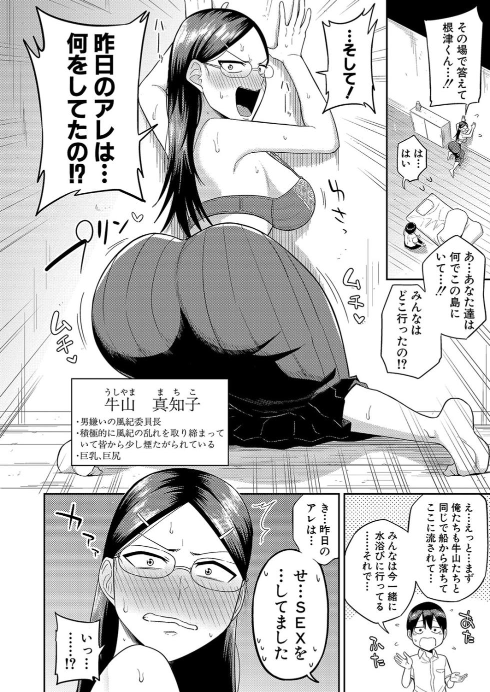 [Makosho] Mujintou de SEX ni kyoumi shinshin na dosukebe Inkya Joshi tachi to Harem Life [Digital] - Page 40