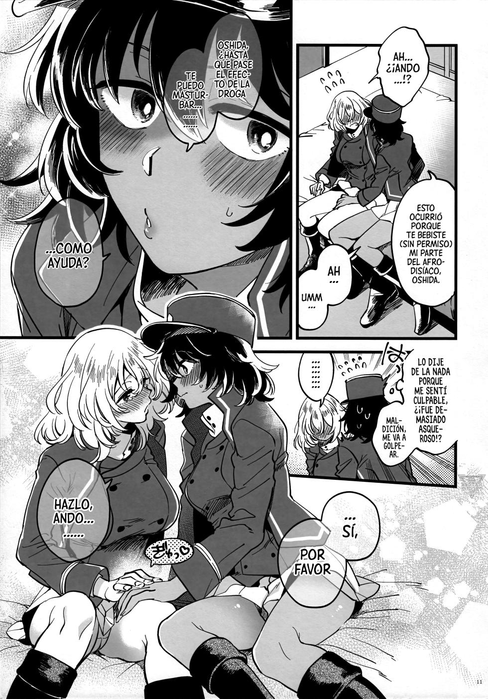 [Sonotaozey (Yukataro)] Tojikomerarete Kusuri Nonde Sorekara no Aida (Girls und Panzer) [Spanish] [Mister Nugget] - Page 10