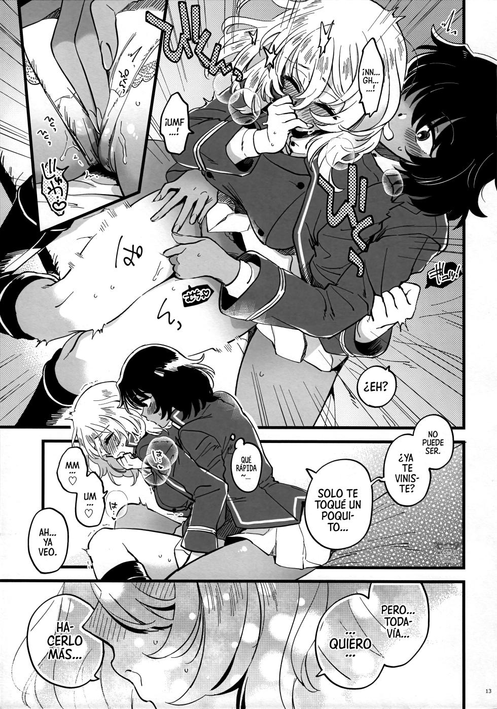 [Sonotaozey (Yukataro)] Tojikomerarete Kusuri Nonde Sorekara no Aida (Girls und Panzer) [Spanish] [Mister Nugget] - Page 12