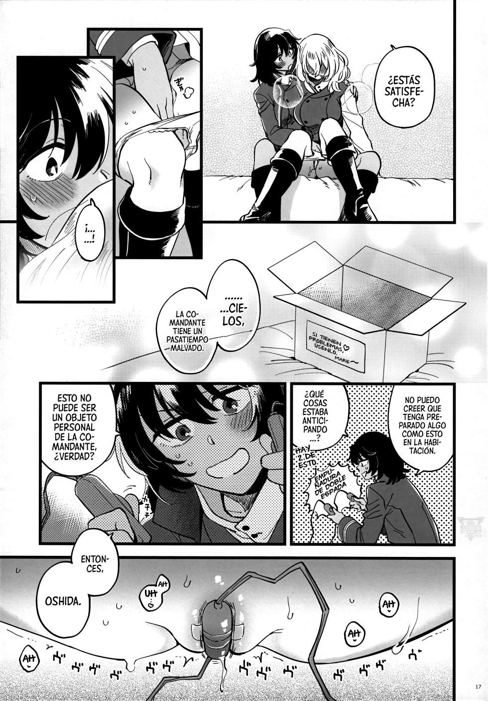 [Sonotaozey (Yukataro)] Tojikomerarete Kusuri Nonde Sorekara no Aida (Girls und Panzer) [Spanish] [Mister Nugget] - Page 16