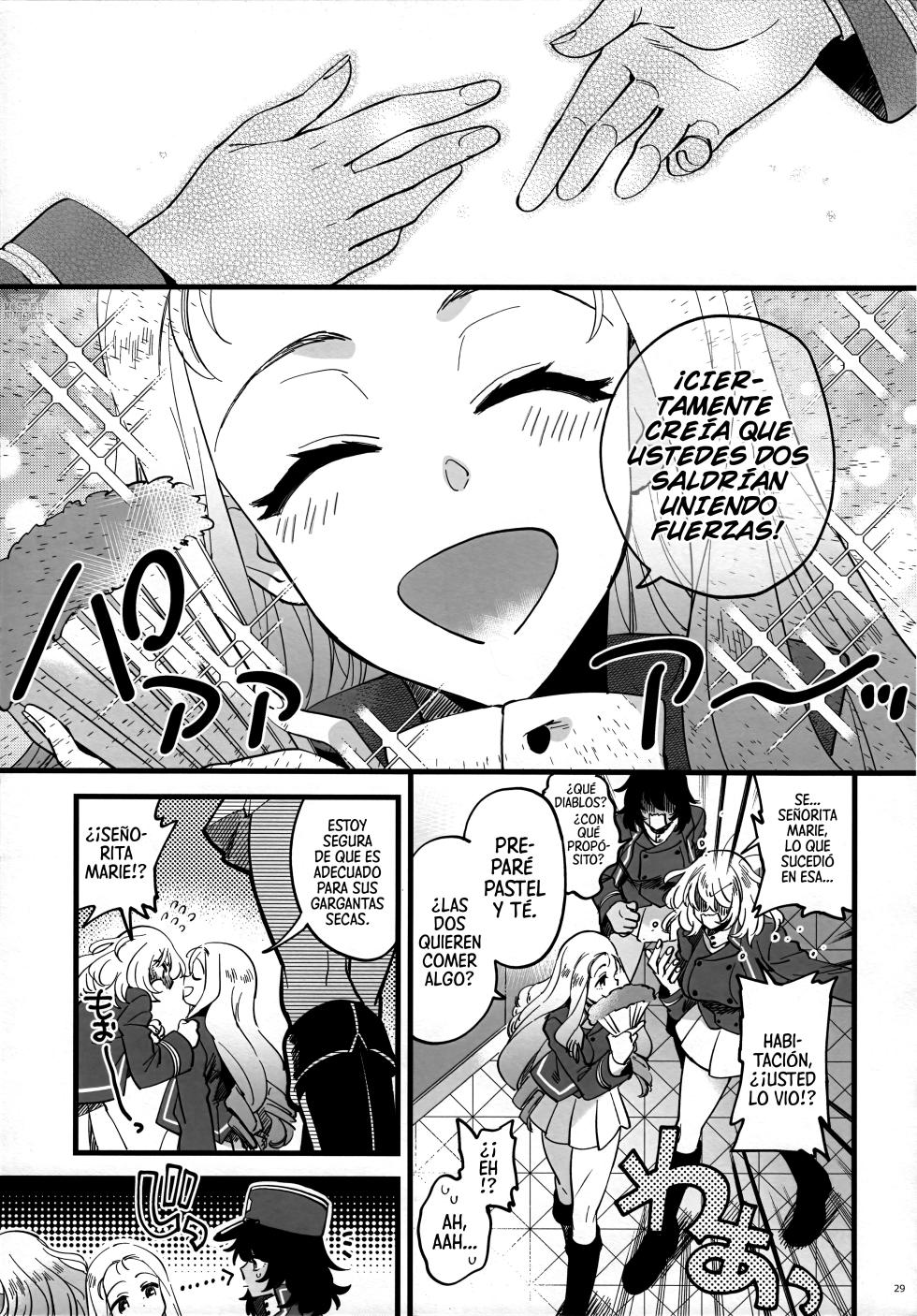 [Sonotaozey (Yukataro)] Tojikomerarete Kusuri Nonde Sorekara no Aida (Girls und Panzer) [Spanish] [Mister Nugget] - Page 28