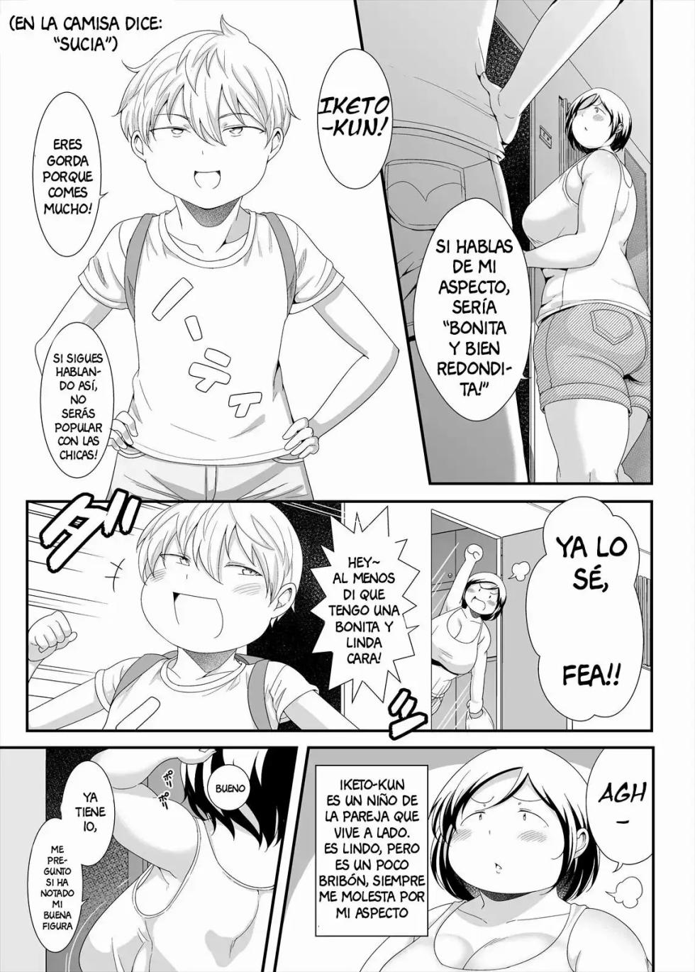 [TK Jesus (Takeyama Shimeji)] Otonari no Jimi Pocha Onee-chan [Spanish] [AnythinGscan] [Digital] - Page 4